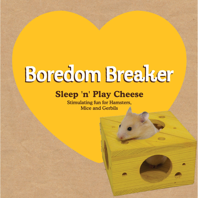 Rosewood Boredom Breaker Small Animal Activity Toy Sleep-n-Play Cheese - PawsPlanet Australia