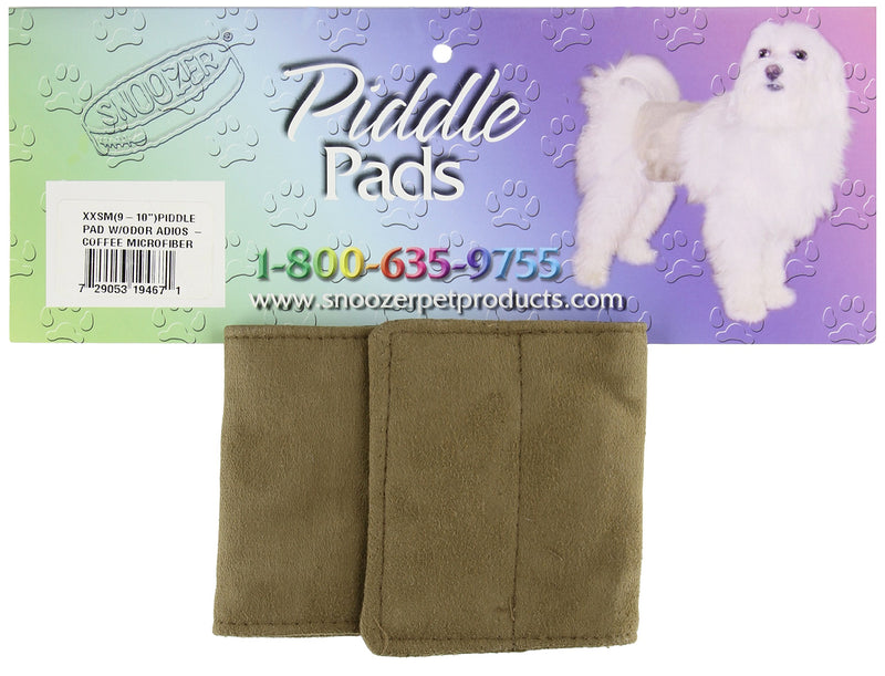 [Australia] - Snoozer Pet Piddle Pads Sanitary Wraps, XX-Small, Coffee 