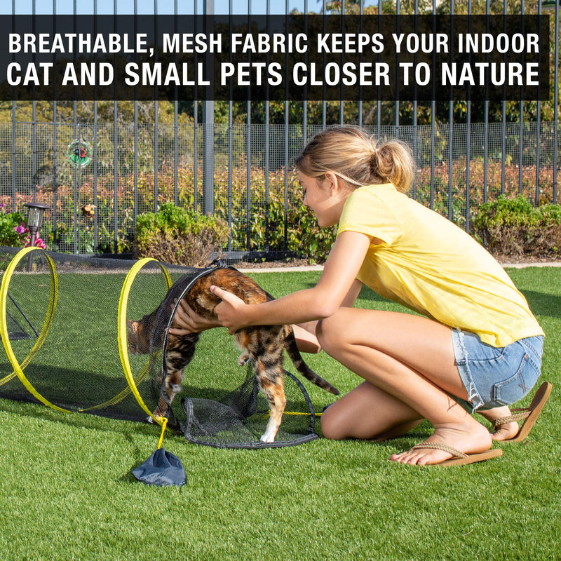 Outback Jack Outdoor Cat Enclosures For Indoor Cats (Portable Cat Tent, Outdoor Cat Tent, Cat Tunnel, and Playhouse) Play Tents for Cats and Small Animals, Outdoor Cat House, and Outside Cat Enclosure Fun Run Cat Tunnel - PawsPlanet Australia