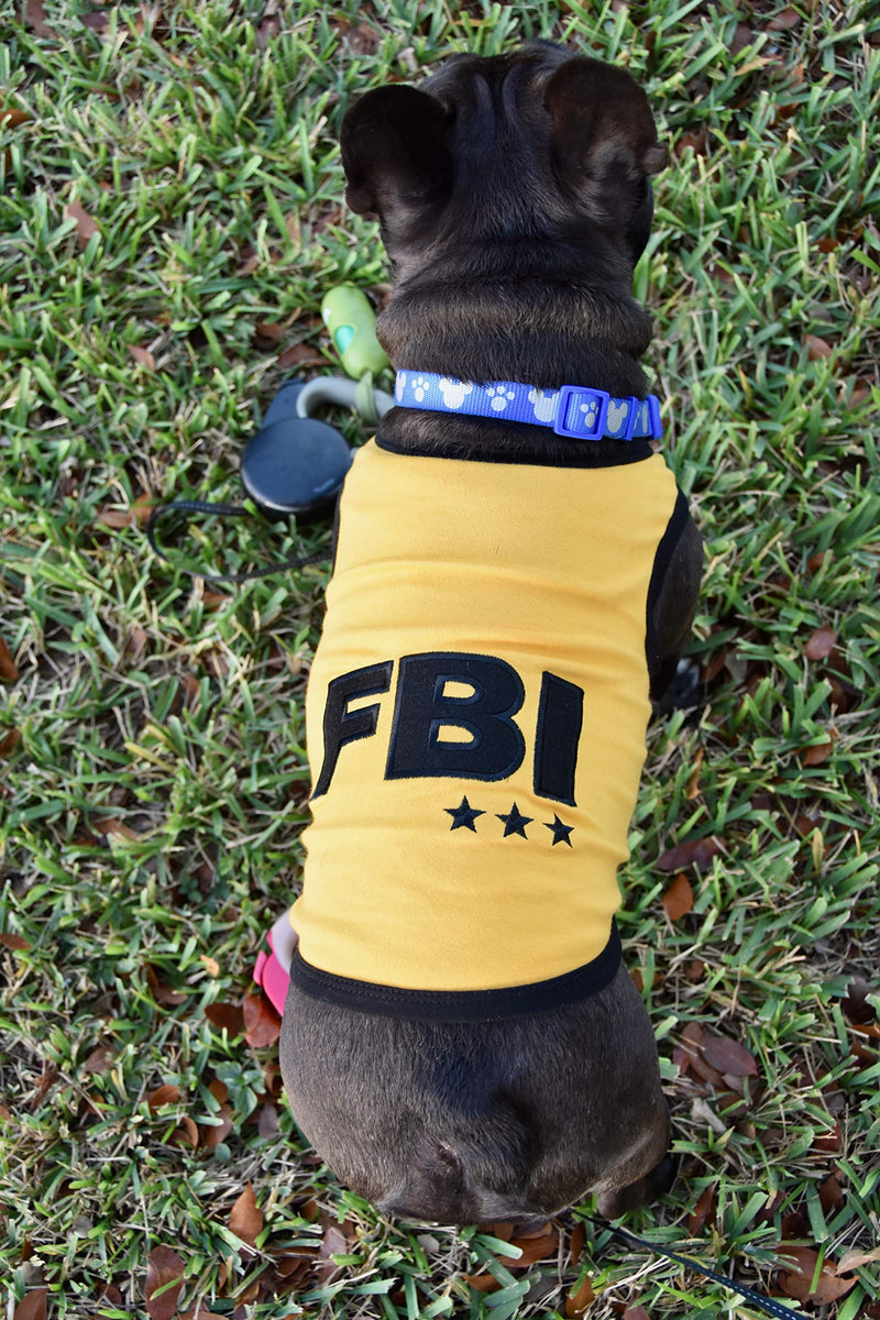 Parisian Pet FBI Dog T-Shirt, 2XL - PawsPlanet Australia