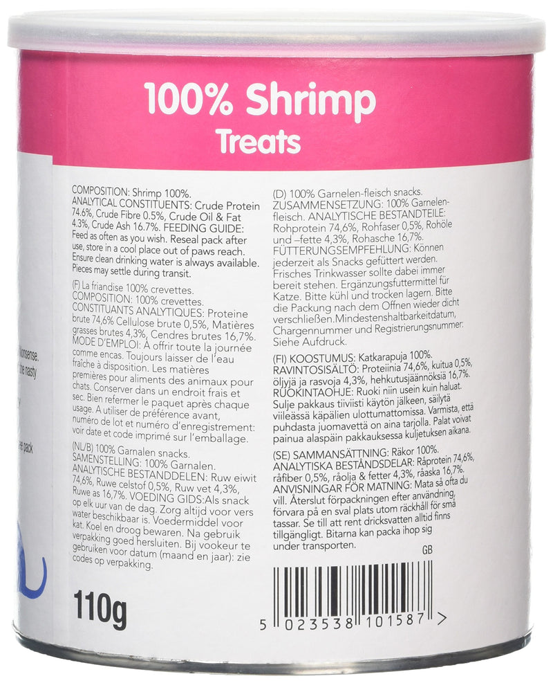 Thrive Cat 100% Shrimp Treats MaxiTube - 110g 110 g (Pack of 1) - PawsPlanet Australia