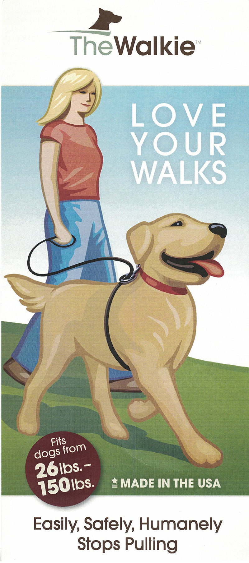 [Australia] - Weiss-Walkie Dog Training Leash - Large/Black 
