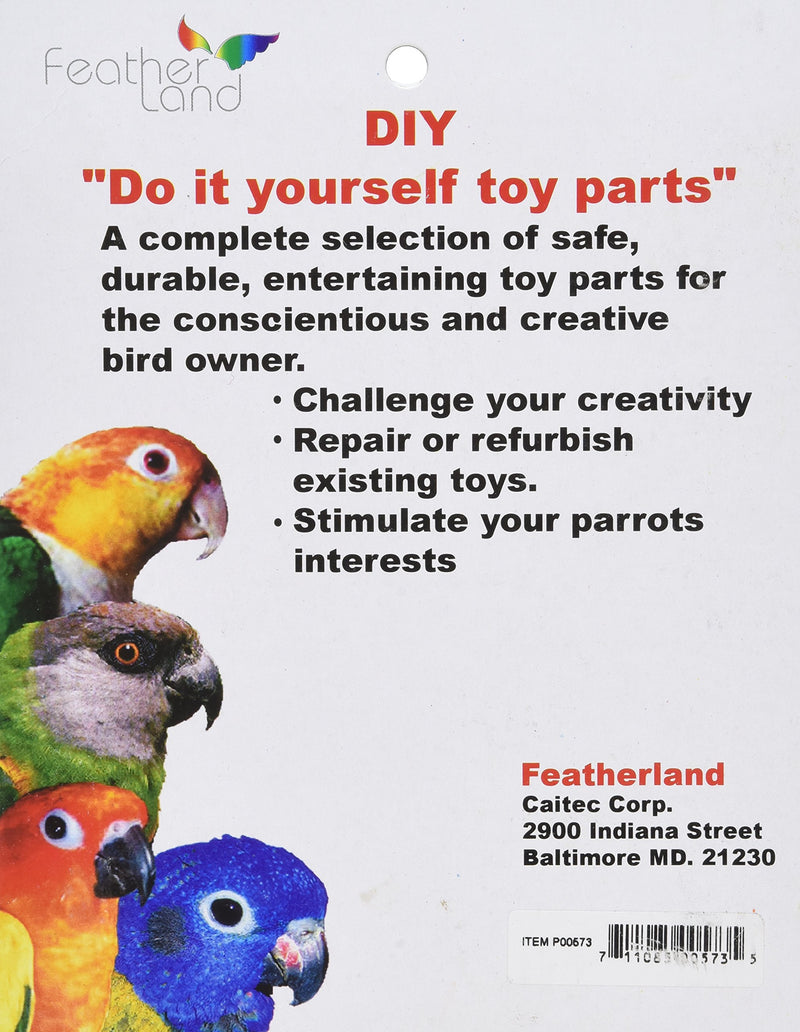 [Australia] - Featherland Paradise, Brightly Colored Wood Slats, Bird Toy 15 Pack 