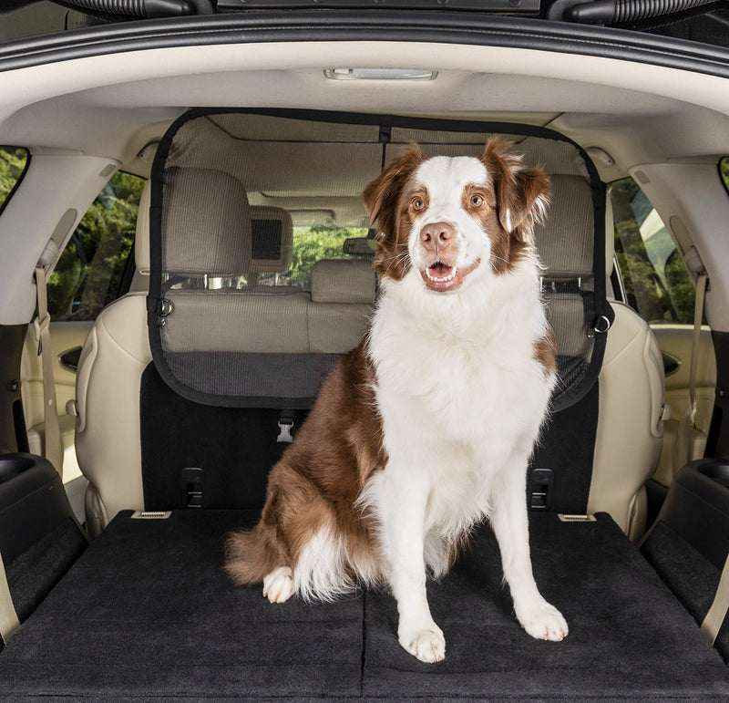 [Australia] - PetSafe Happy Ride Cargo Area Dog Barrier - See-through Durable Mesh Material - Fits Most Cars, Minivans and SUVs - Keep Pets in the Back - Easy to Store in Vehicles 