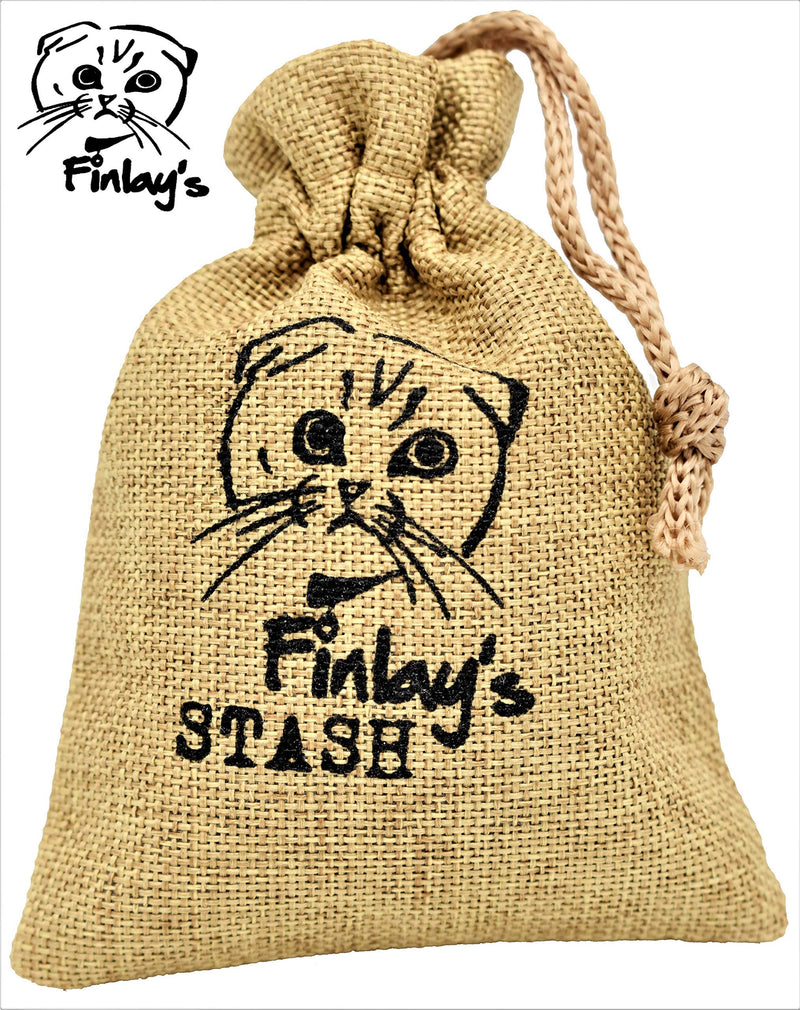 [Australia] - FINLAY'S Stash Sack 100% USA Grown Pure and Potent Organic Catnip Cat Toy Pillow Kicker Crinkle Sack 