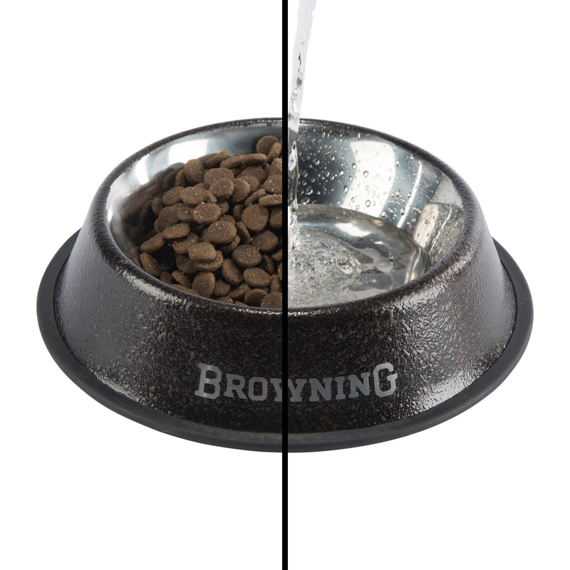 [Australia] - Browning Stainless Steel Dog Bowls, Outdoor Style Dog Food Bowl Large Bronze 