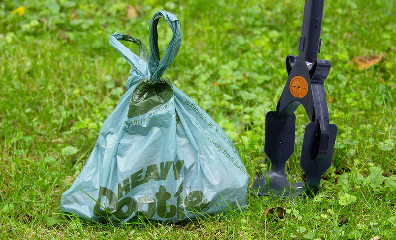 [Australia] - GoGo Stik Dootie Bags (Large) and Heavy Dootie Bags (Very Large) - 100 Count Large Dog Waste Poop Bags with tie Handles and Gussets. Great fit for Your Pooper scoopers. Extra Large 