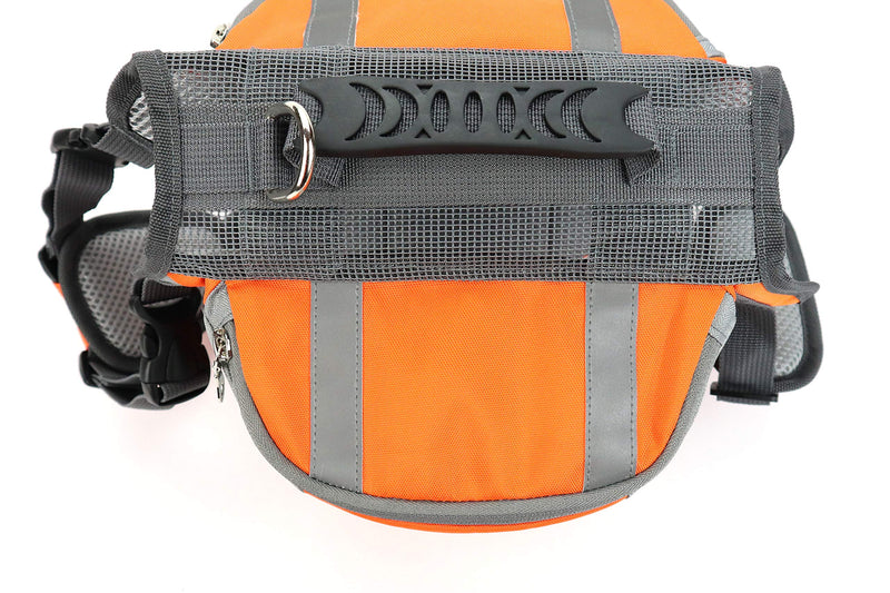 [Australia] - PETTAIL Hound Dog Saddlebags Hiking Gear Equipment Backpack Lightweight for Tactical Training, Travel Small Orange 