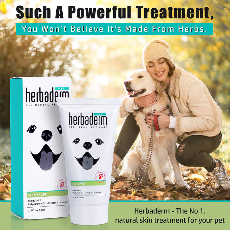 Herbaderm Natural Paw Protection - Dry and Cracked Feet - Moisturizing and Nourishing Nose and Paw Soother - Paw protector for Dogs And Cats - First Aid Treatment - PawsPlanet Australia
