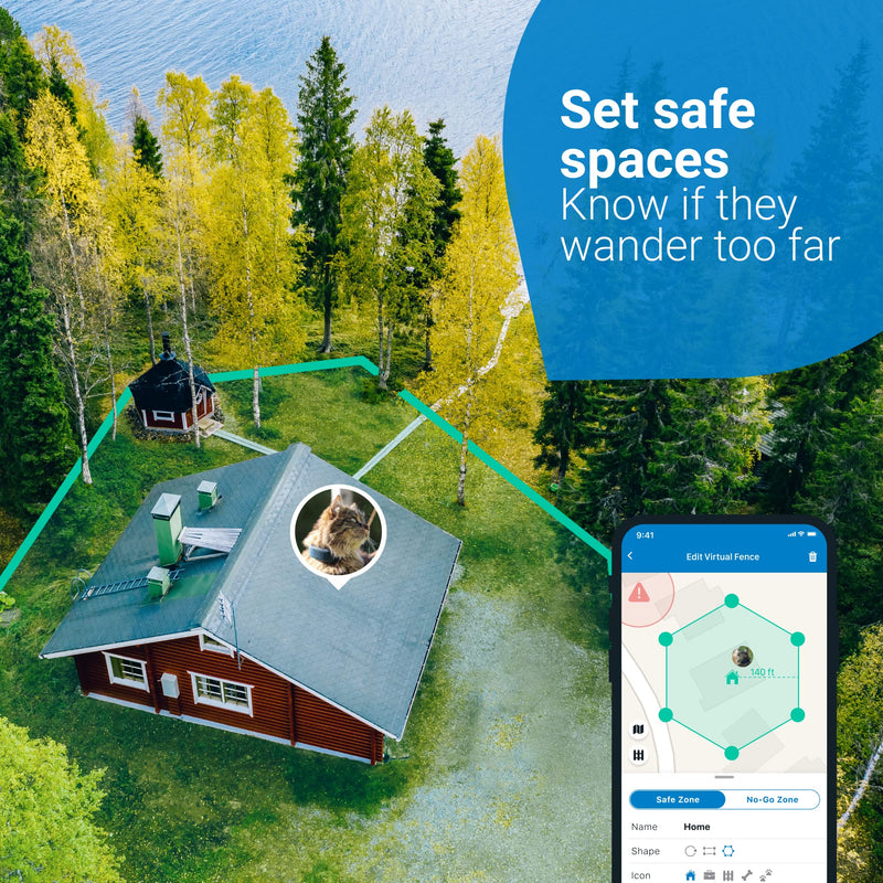 Tractive GPS CAT 4 (2022). Cat tracker. Follow every step in real-time. Unlimited Range. Activity Monitoring (w/ midnight blue collar attachment) - PawsPlanet Australia