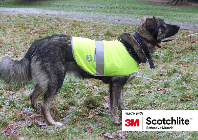 Salzmann Reflective Dog Jacket made with 3M Scotchlite, High Visibility Coat for All-Sized Dogs with straps, Size XS, 2 per pack - PawsPlanet Australia