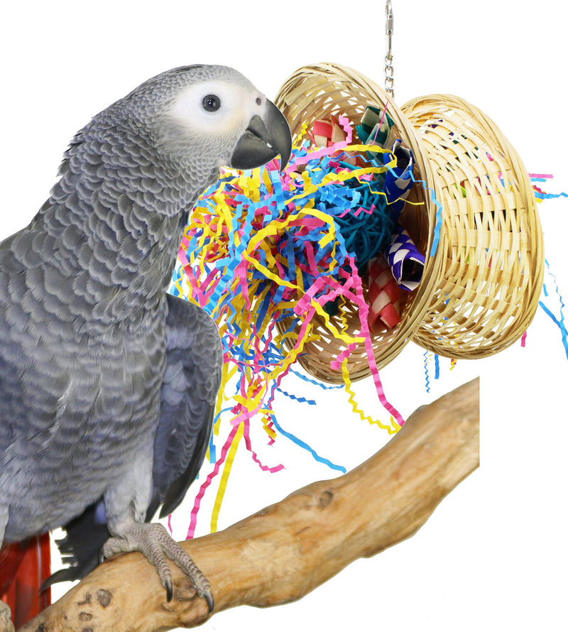 [Australia] - Bonka Bird Toys 1870 Foraging Butterfly Bird Toy Cages Birds Parrot Natural Conure Cockatiel. Quality Product Hand Made in The USA. 