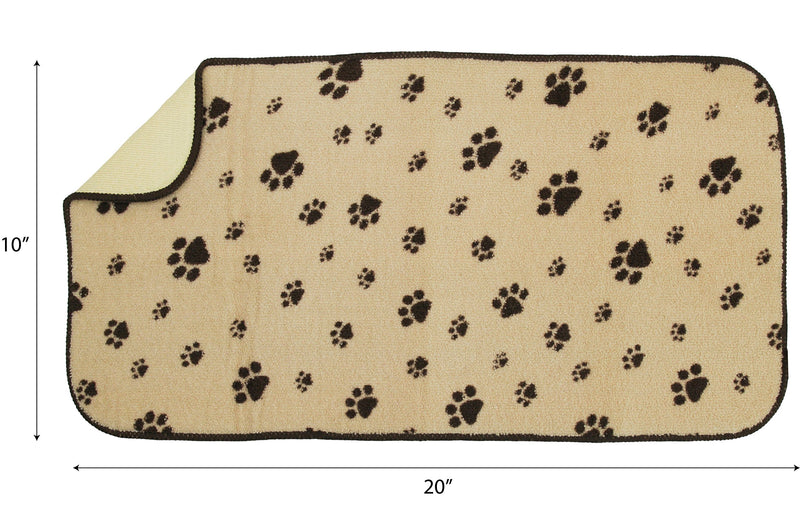 [Australia] - Kitchen Basics Pet Bowl Mat Taupe Paws 