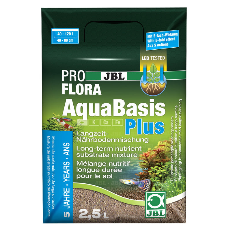 JBL AquaBasis plus 2,5 l, Long-lasting nutrient substrate for freshwater aquariums 2.5Ltr - PawsPlanet Australia