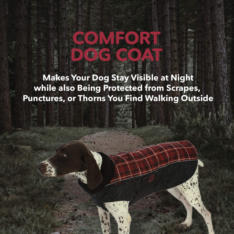 [Australia] - Ultra Paws Ultra Reflective Comfort Coat Large Red 