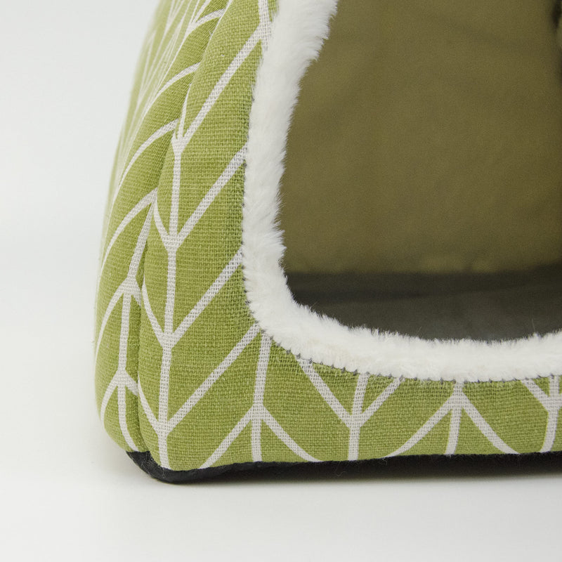 Tierecare Guinea Pig Hideout Hamster Bed Rabbit House Cave Accessories Cozy Hide-Out for Bunny Hedgehog Ferret Chinchilla&Other Small Animals Green - PawsPlanet Australia