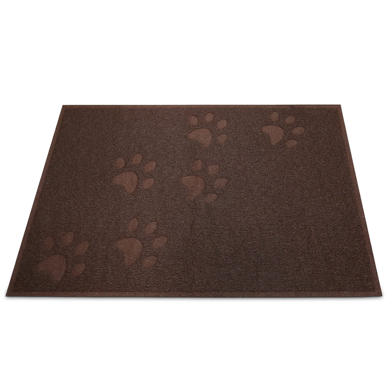 ANDALUS Cat Litter Mat - Kitty Litter Trapping Mat for Litter Boxes - Kitty Litter Mat to Trap Mess, Scatter Control - Washable Indoor Pet Rug and Carpet - Brown, Small (15.75" x 11.75") Small (15.75" x 11.75") - 1 Pack - PawsPlanet Australia