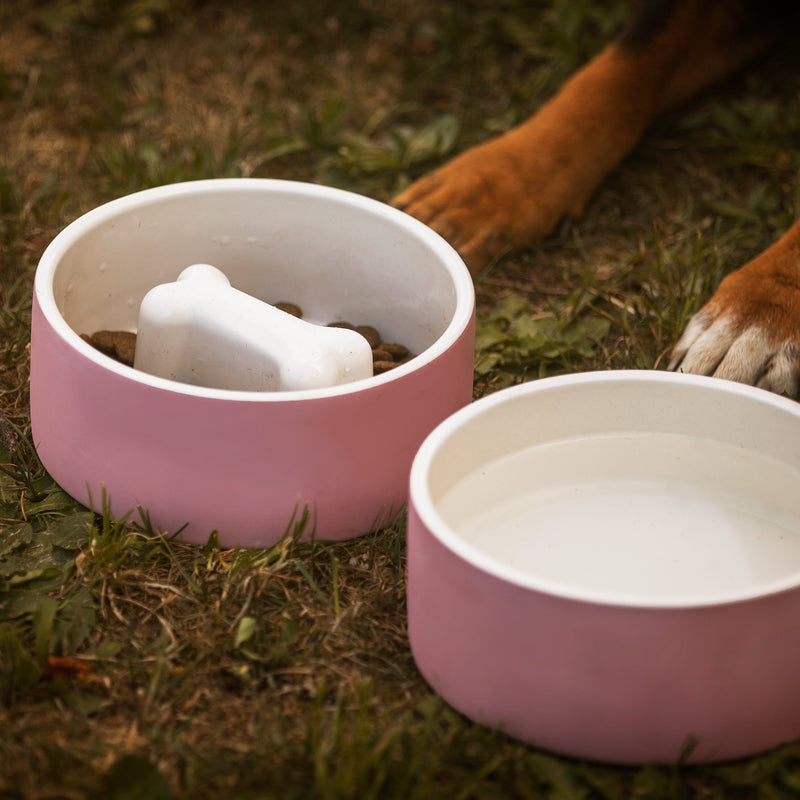 [Australia] - Magisso Happy Pet Project Naturally Cooling Ceramics Water Bowl tal-lt Pink 