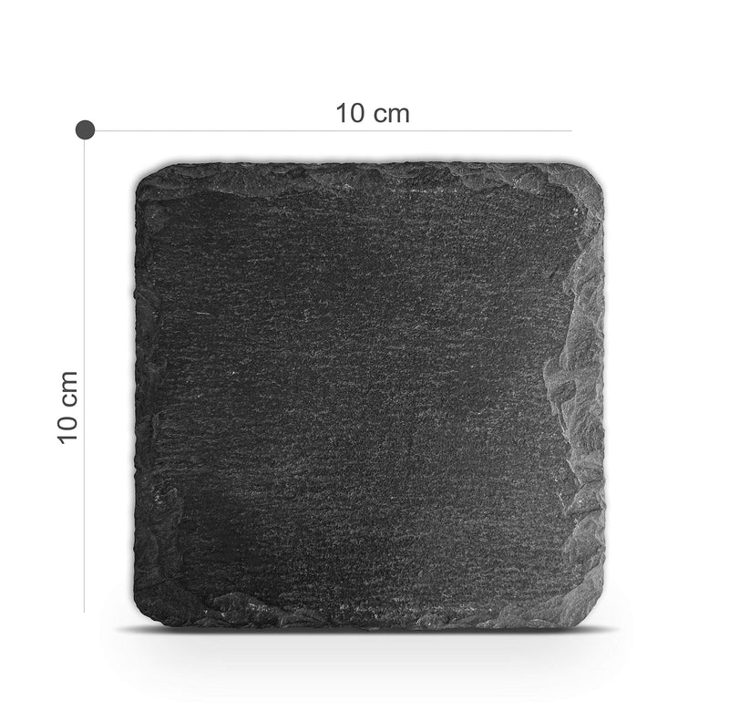 TULLUN Personalised Individual Memorial Small Plaque + Stand For Pet Cat Dog Slate Stone Frame Paw Grave Marker - Size | 4" x 4" or 100 x 100 mm | - Floral - PawsPlanet Australia