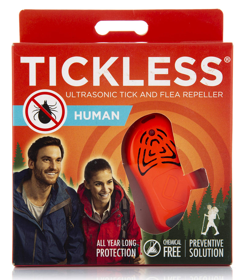 Tickless Human Ultrasonic Tick and Flea Repeller for Adults - Orange - PawsPlanet Australia