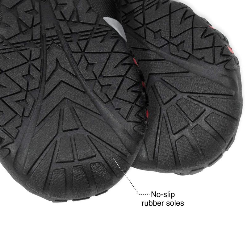 [Australia] - Kurgo Blaze Cross Dog Shoes | Winter Boots for Dogs | All Season Paw Protectors | Dog Shoes for Hot Pavement | Dog Snow Boots | Water Resistant | Reflective | No Slip | Chili Red/Black (X-Small) 