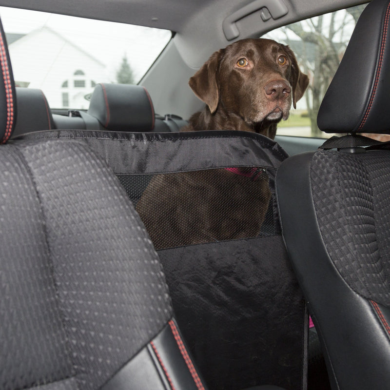 [Australia] - Pet Safety Barrier for Cars, SUVs- Universal Vehicle Mesh Dog Protective Net For Backseat with Storage Pocket and Adjustable Secure Straps by Stalwart 