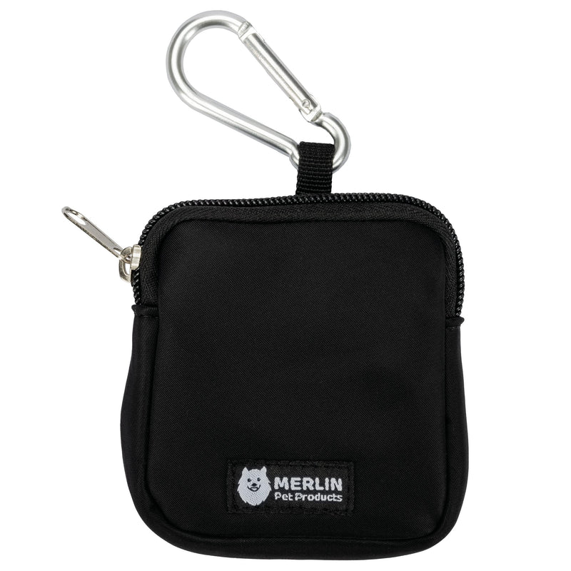 Merlin Pet Products Small Dog Treat Bag, Training Pouch Pocket Size Travel Walking Walk Treats Pouch, Bag For Lead Treats, (Black) Black - PawsPlanet Australia