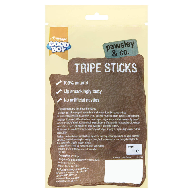 Good Boy - Tripe Sticks - Dog Chew Treats - Absolutely No Artificial Nasties - 100 Grams ℮ - 100 Percent Natural Dog Treats - Case of 8 flavor 1 - PawsPlanet Australia