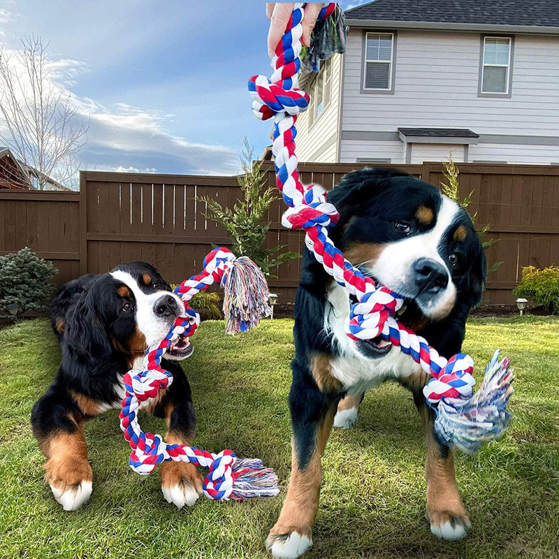 XL Dog Rope Toys for Strong Large Dogs,Durable Dog Chew Toys for Aggressive Chewers/Extra Thick Rope,Interactive Heavy Duty Dog Toys for Medium Large Dogs,Tug of War Rope Toy for Large Breeds - PawsPlanet Australia