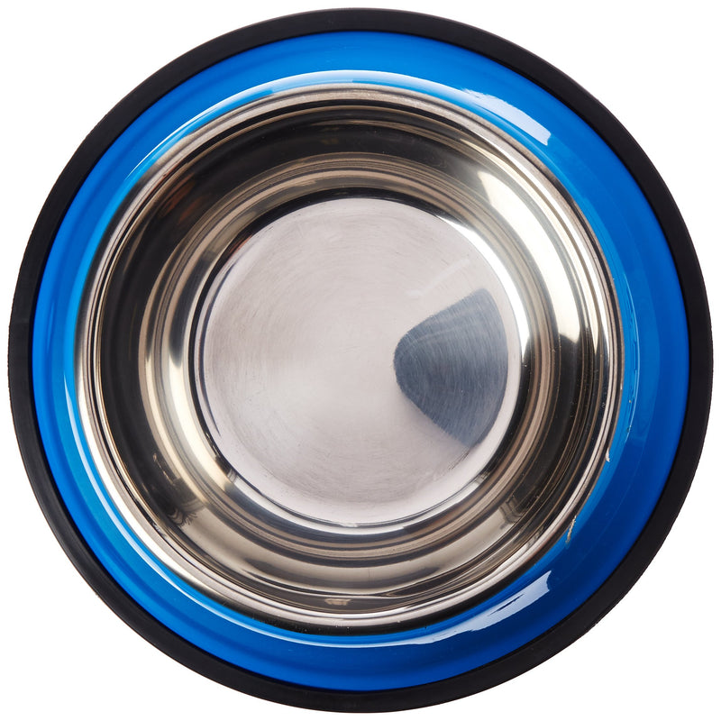 [Australia] - Weebo Pets Blue Stainless Steel No-Tip Food Bowls - Choose Your Size, 4-Ounce to 72-Ounce 16oz. Rover 