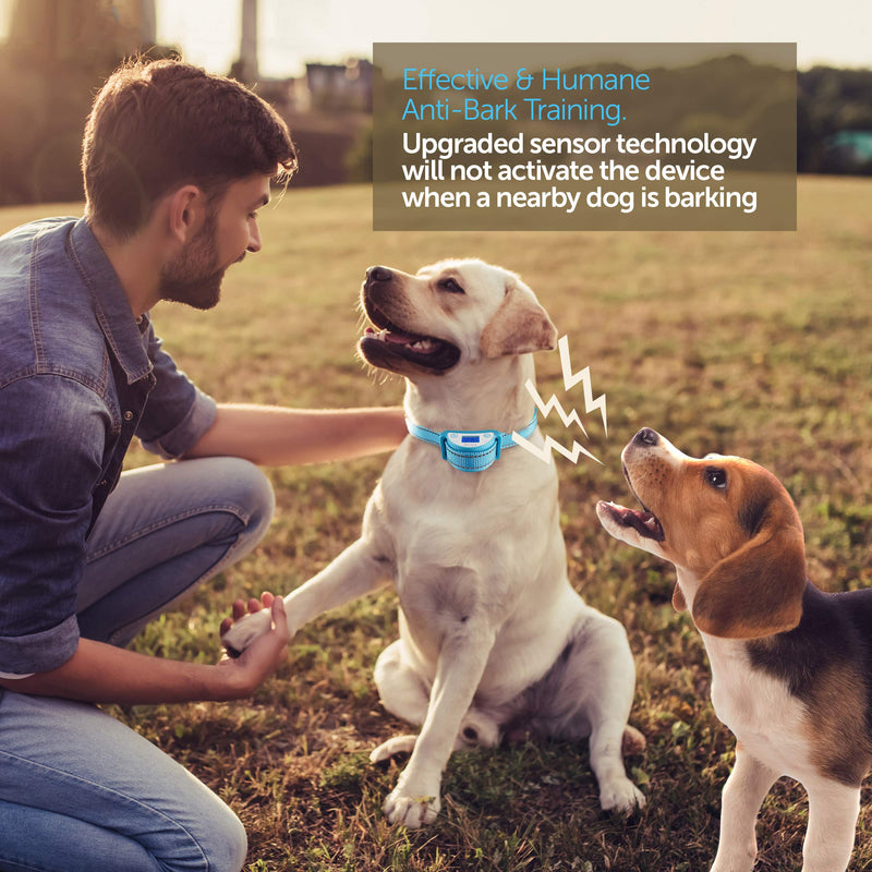 [Australia] - Boshel Dog Bark Collar - Newest Upgraded Anti Bark Electric Dog Collar - Beep, Vibration & Safe Humane Static Shock - For Small, Medium & Large Dogs - Rechargeable & Waterproof Pet Anti Barking Collar 