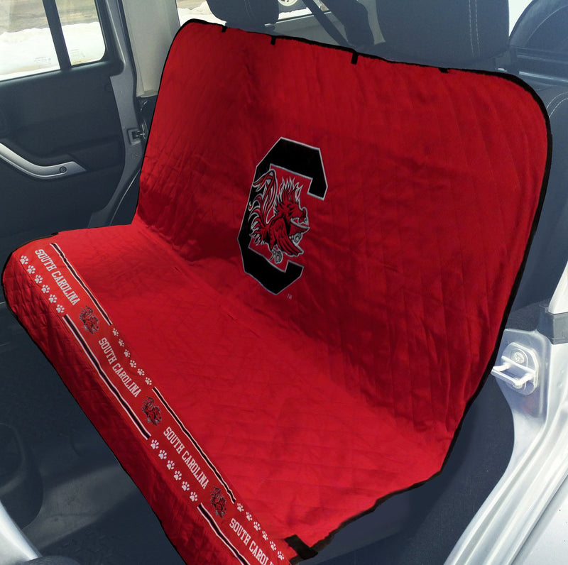 [Australia] - Pets First NCAA Collegiate PET Car Seat Cover - Available in 12 Teams South Carolina Gamecocks 