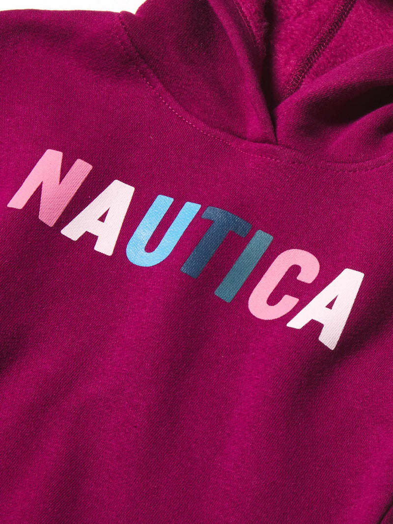 Nautica Girls' Long Sleeve Fleece Hoodie 2T Cranberry Fall 20 - PawsPlanet Australia