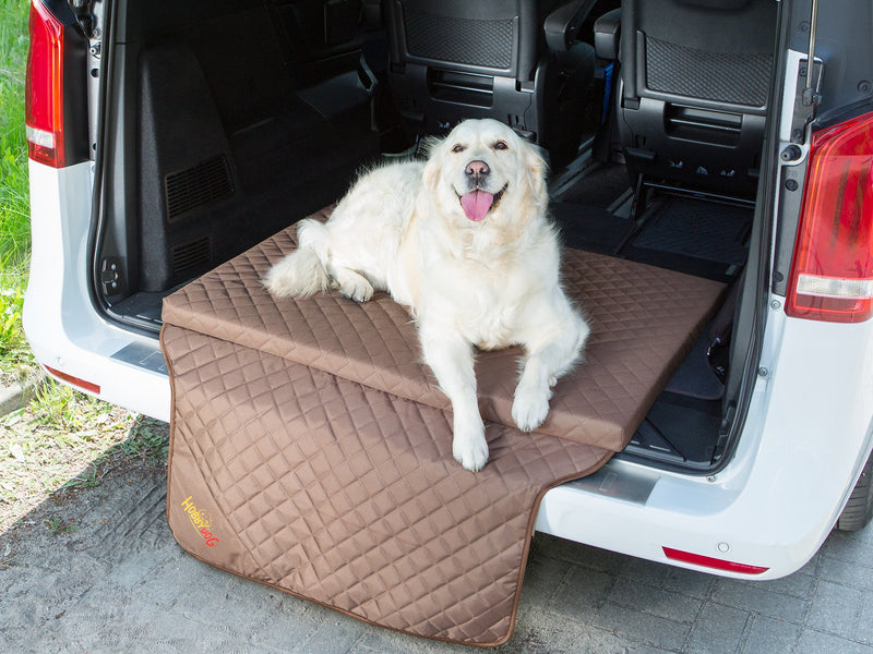 Hobbydog R4 Dog Mattress/Bed/Sofa Suitable for Trunks, 110 x 100 cm, Light Brown - PawsPlanet Australia