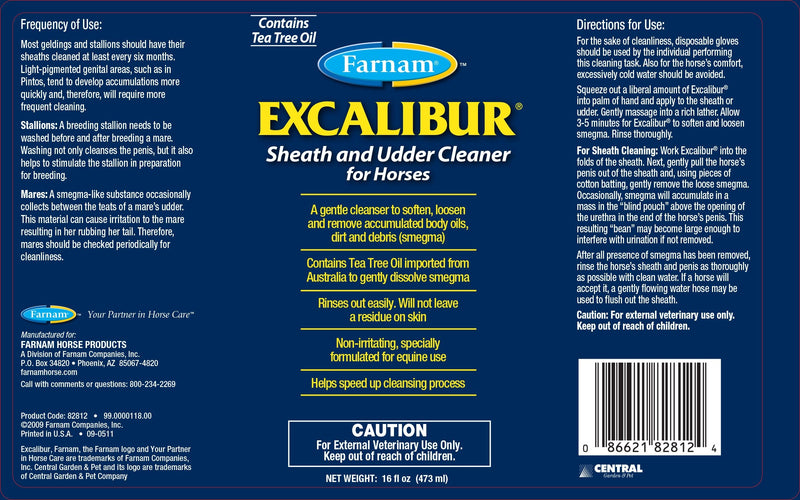 Farnam Excalibur Sheath Cleaner 16 OUNCE - PawsPlanet Australia