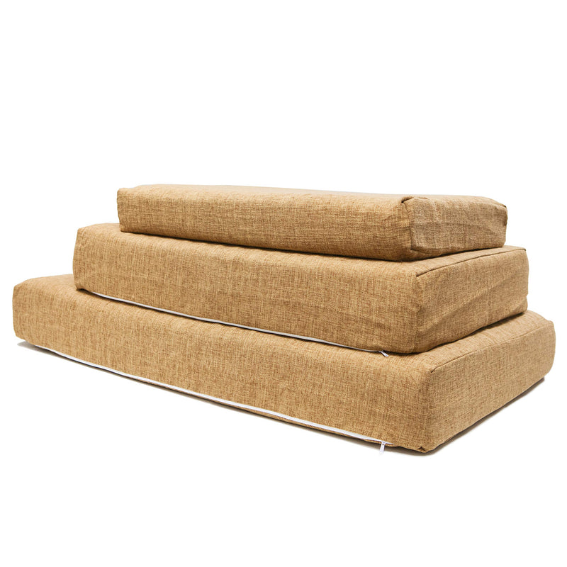 [Australia] - PETIQUE Eco-Friendly Bamboo Memory Foam Pet Bed, Natural. Medium 