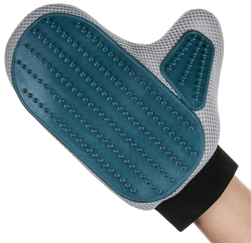 [Australia] - BoundlessPets The Groomin' Glove - Pet Grooming Glove Brush and Bathing Mitt Versatile Long and Short Hair Animal Fur Deshedding Tool and Massage Comb for Cats, Dogs, Ferrets, Horses & More 
