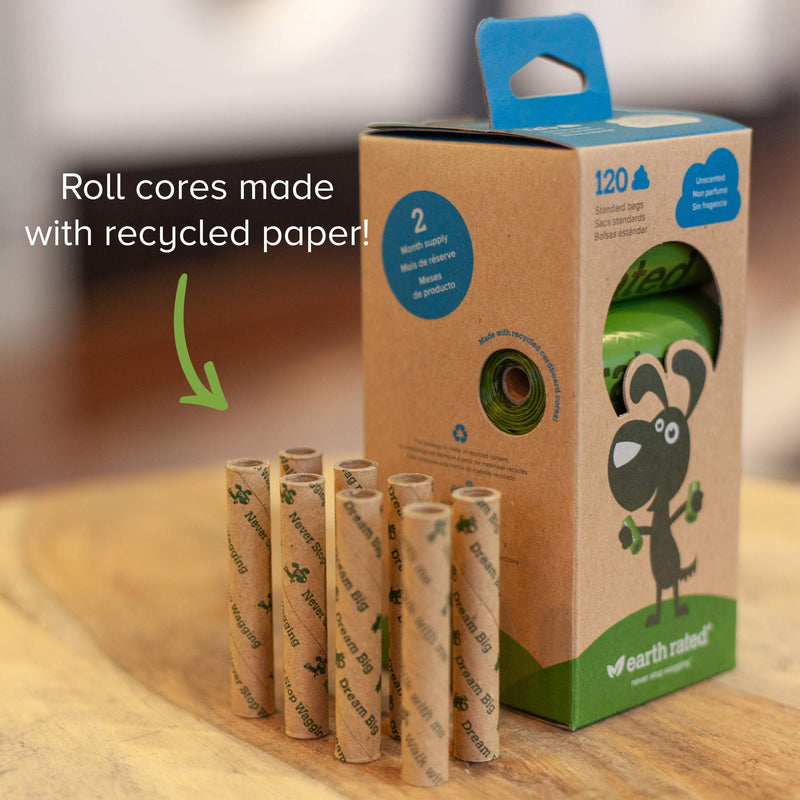[Australia] - Earth Rated 120 Dog Poop Bags and Leash Dispenser Bundle, Unscented 