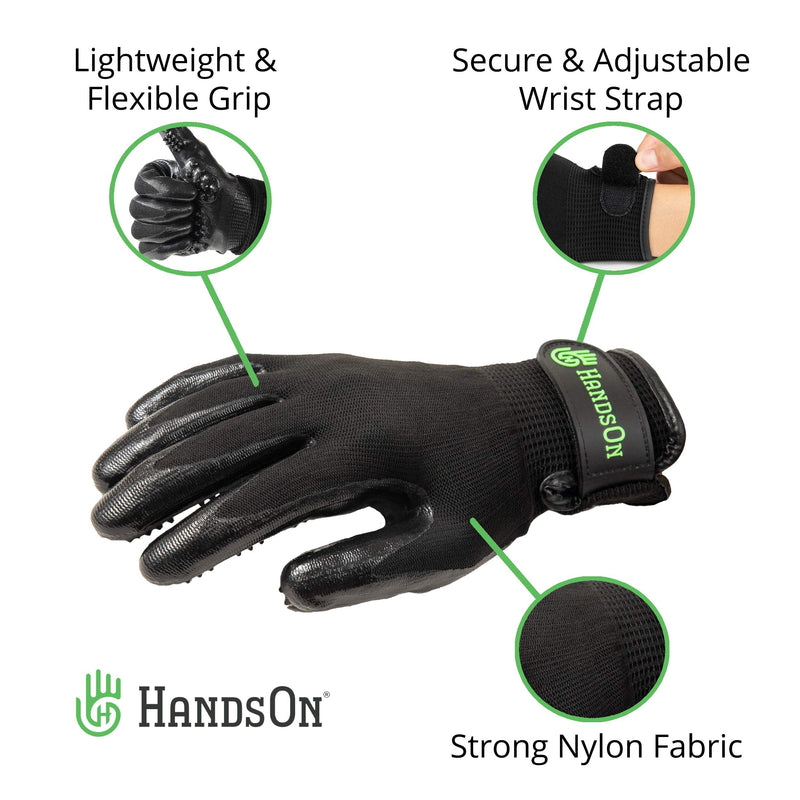 HandsOn Medium Bathing/Grooming/SheddingGloves, De-Shedding Gloves for Horses/Dogs/Cats/Livestock/Small Pets - PawsPlanet Australia