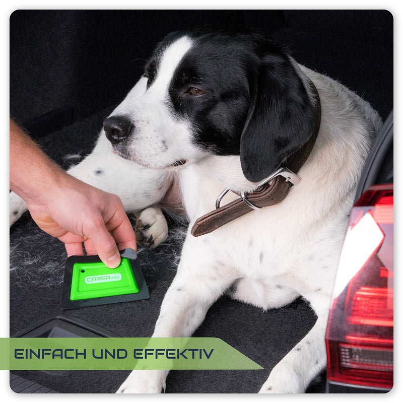 CAREApro ¨ Smart Brush - animal hair remover - quickly and easily remove dog hair - cat hair remover - dog hair remover - upholstery brush Auto green SB-1 - PawsPlanet Australia