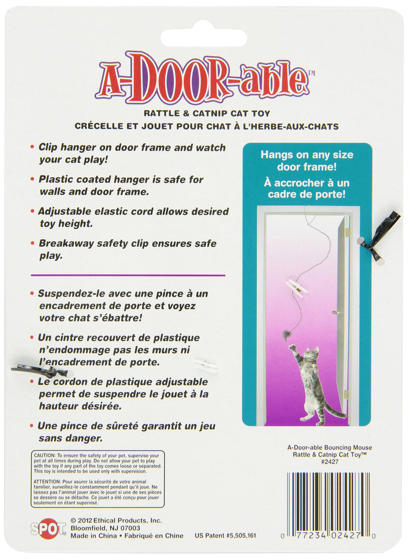 [Australia] - SPOT A-Door-Able Bouncing Mouse Cat Toy Toy is 7 1/4' x 2 1/4' x 1 1/2'. 