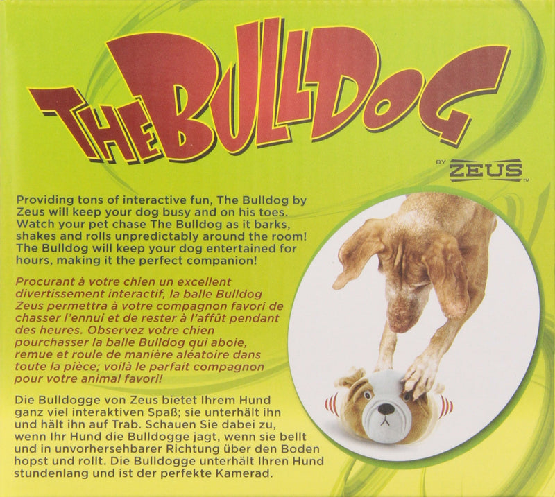 [Australia] - The Bulldog by Zeus, Interactive Dog Toy for Large & Small Dogs, Durable Dog Toy for Boredom 