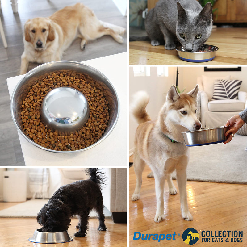 Our Pets DuraPet Dog Bowls, Dog Food Bowls & Dog Water Bowls (Stainless Steel Dog Bowl Great Alternative to Ceramic Dog Bowls) Large Dog Bowls, Dog Bowls Medium Sized Dogs & Dog Bowls Small Size Dog 1.25 Cups - PawsPlanet Australia