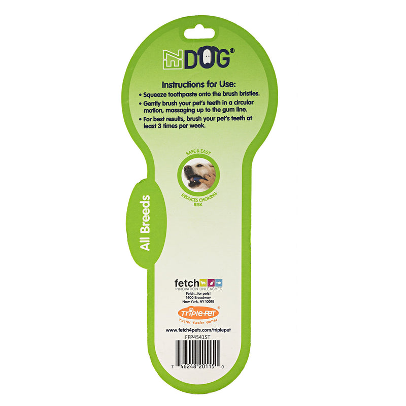 EZ Dog Patented Finger Brush for Brushing Dog's Teeth | Easy to Use, All Dogs Dogs - 1 Pack Pack of 1 - PawsPlanet Australia