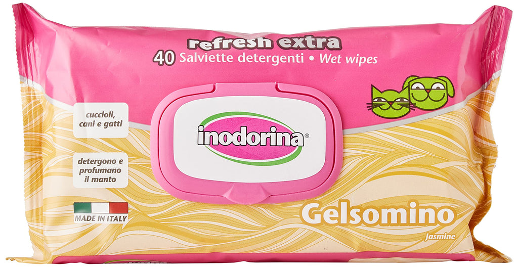 INODORINA extra refresh wipes, PET100151, 40Jazmin - PawsPlanet Australia
