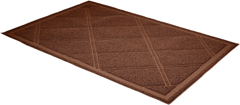 Amazon Basics Less-Mess Cat Litter Box Mat Brown - PawsPlanet Australia