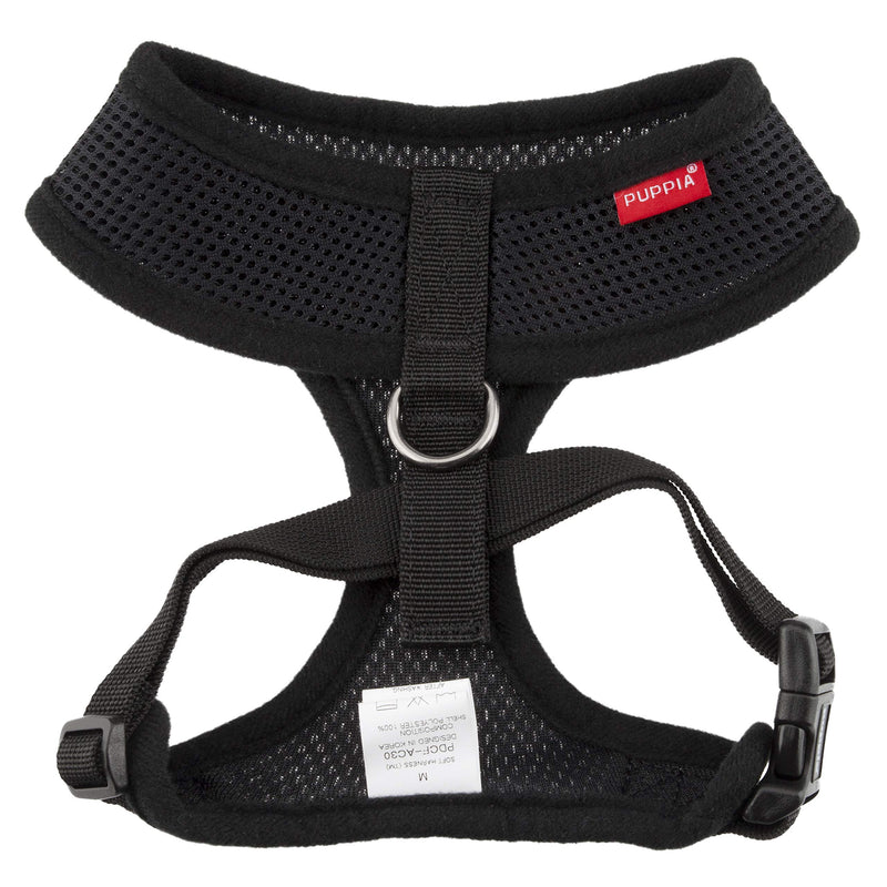 Puppia Soft Harness, M, Black - PawsPlanet Australia