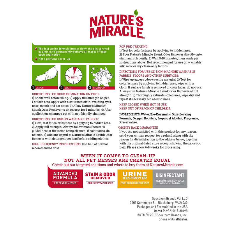 [Australia] - Nature's Miracle 32 Oz. Pour Original 