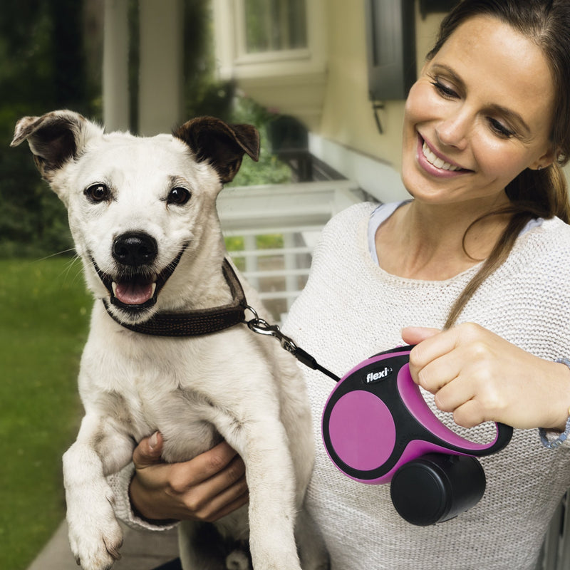 [Australia] - FLEXI New Comfort Retractable Dog Leash (Tape), 16 ft, Large, Pink (CF30T5.250.P) 