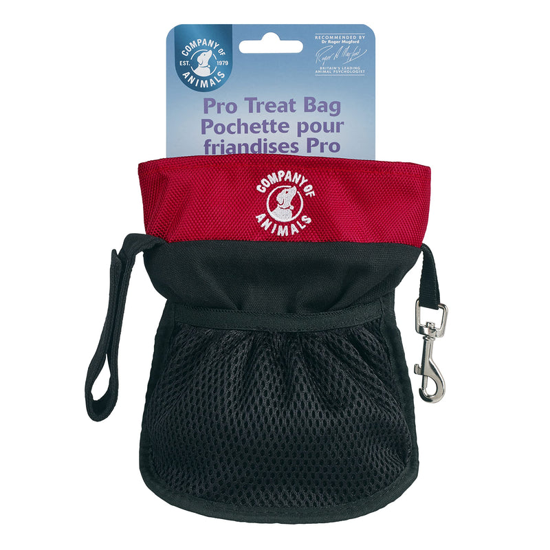 The Company of Animals Pro Treat Bag, Pouch, Dog Trainers and Walkers, Clip & Belt Attachment, Zipped Pocket, Magnetic Closure, Waterproof Outer, Clips for Accessories - PawsPlanet Australia